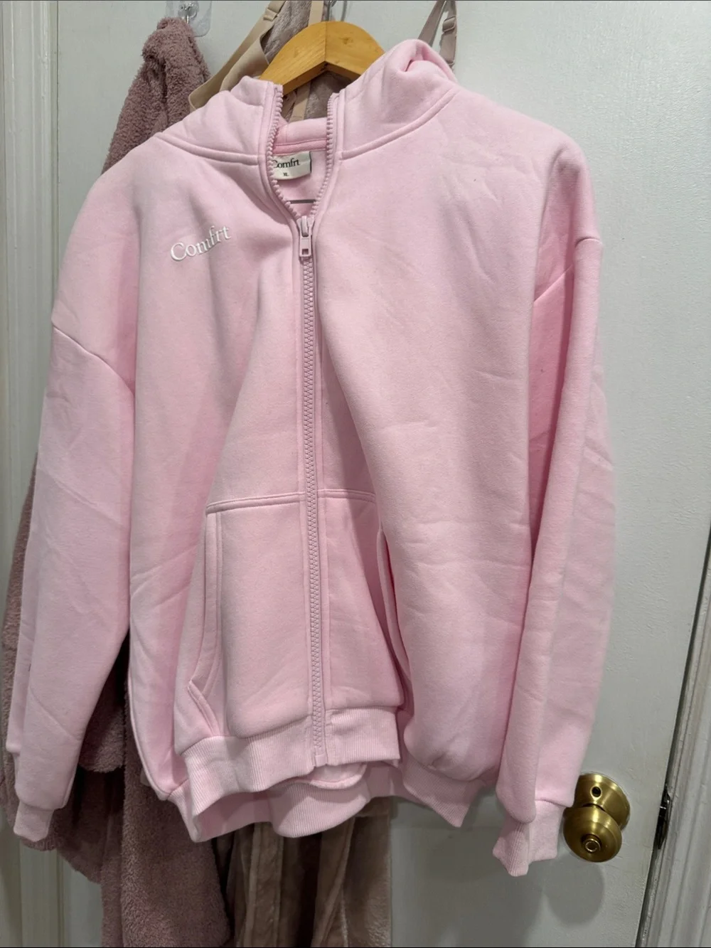 Conlfit Kids Pink Full-Zip Hoodie Jacket